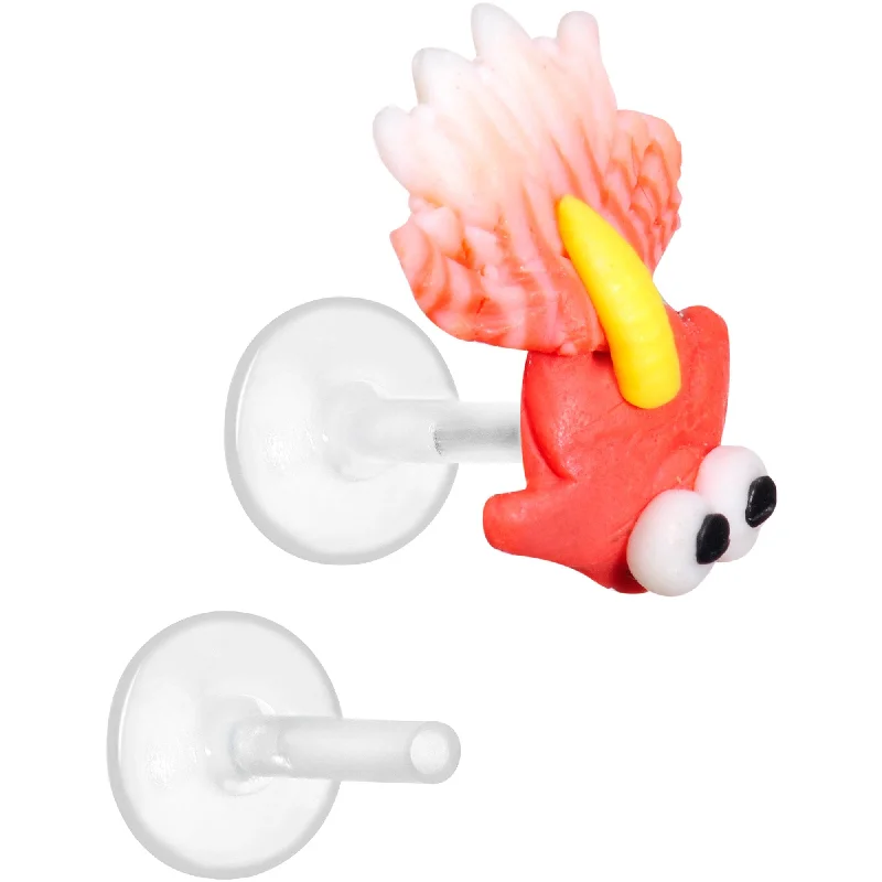Women's Earrings – Elegant Designs for Every Personality--Handcrafted 1/4 5/16 Bioplast Goldfish Push In Cartilage Earring