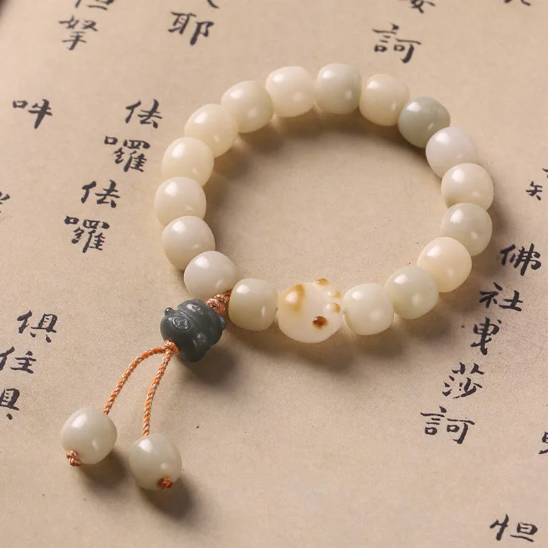 Beaded Wedding Bangles for Women-Buddha Stones Lucky Cat Bodhi Seed Cat Paw Peace Bracelet Beaded Wedding Bangles for Women-Buddha Stones Lucky Cat Bodhi Seed Cat Paw Peace Bracelet