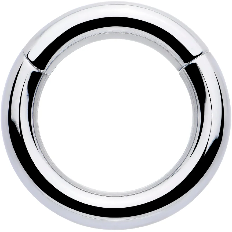 Women's Earrings – Elegant Designs for Every Personality--8 Gauge 1/2 316L Surgical Steel Precision Hinged Segment Hoop Women's Earrings – Elegant Designs for Every Personality--8 Gauge 1/2 316L Surgical Steel Precision Hinged Segment Hoop