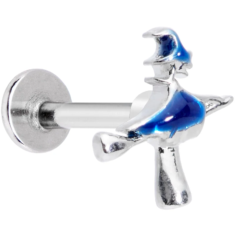 Classic Silver Lip Rings with Sleek Design16 Gauge 5/16 Blue Spooky Halloween Witch Labret Monroe Tragus Classic Silver Lip Rings with Sleek Design16 Gauge 5/16 Blue Spooky Halloween Witch Labret Monroe Tragus