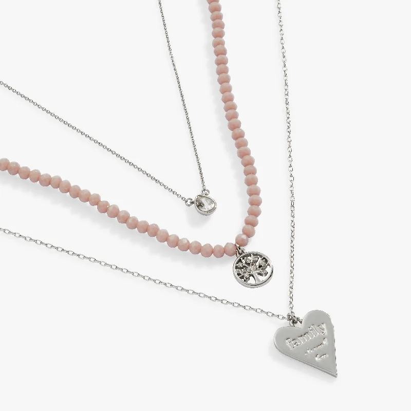 Shop Classic Women's Necklaces & Pendants with a Modern Twist-Family Layered Necklace Set Shop Classic Women's Necklaces & Pendants with a Modern Twist-Family Layered Necklace Set