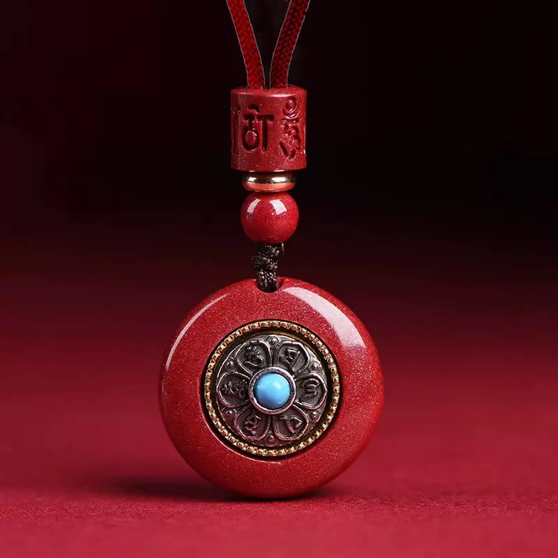 Shop Classic Women's Necklaces & Pendants with a Modern Twist-Buddha Stones Natural Cinnabar Six True Words 'Om Mani Padme Hum' Braided String Blessing Key Chain Necklace Pendant Shop Classic Women's Necklaces & Pendants with a Modern Twist-Buddha Stones Natural Cinnabar Six True Words 'Om Mani Padme Hum' Braided String Blessing Key Chain Necklace Pendant