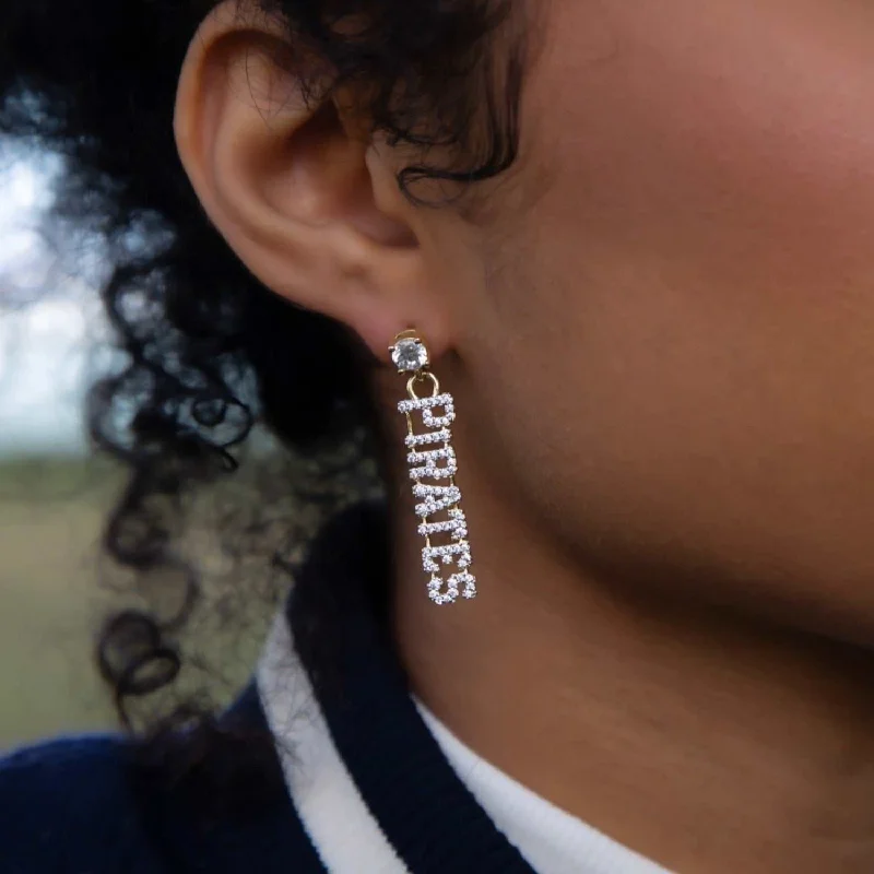 Women's Earrings – Elegant Designs for Every Personality--Pittsburgh Pirates Wordmark Earrings