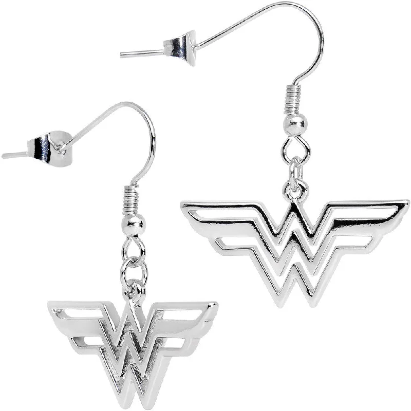 Women's Earrings – Elegant Designs for Every Personality--Officially Licensed Stainless Steel Wonder Woman Dangle Earrings Women's Earrings – Elegant Designs for Every Personality--Officially Licensed Stainless Steel Wonder Woman Dangle Earrings