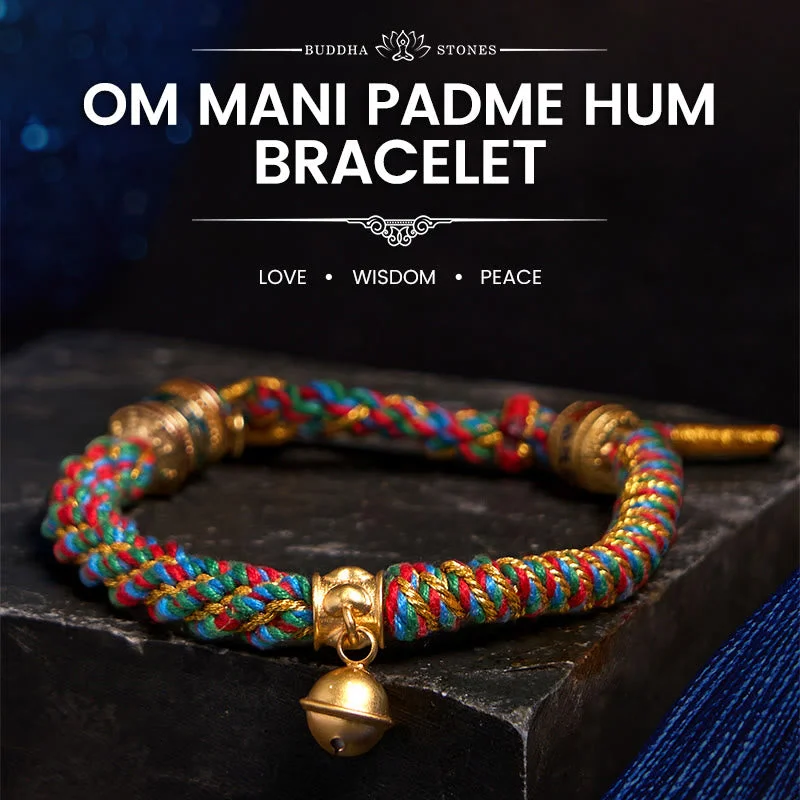 Metal Bangles with Colorful Stones for Women-Buddha Stones Tibetan Om Mani Padme Hum Carved Zakiram Goddess of Wealth Charm Amulet Bracelet