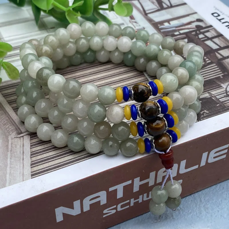 Stylish Bracelets for Men with Gemstones-Buddha Stones 108 Mala Beads Natural Shetai jade Luck Prosperity Bracelet Stylish Bracelets for Men with Gemstones-Buddha Stones 108 Mala Beads Natural Shetai jade Luck Prosperity Bracelet