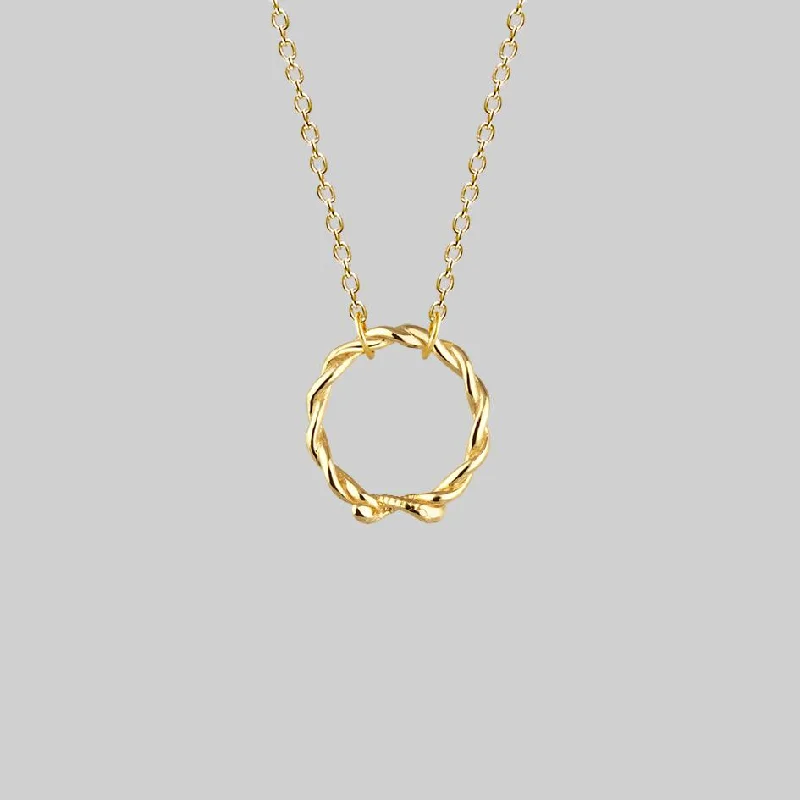 Shop Classic Women's  Necklaces & Pendants with a Modern Twist-DEVISE. Double Headed Snake Twist Necklace - Gold
