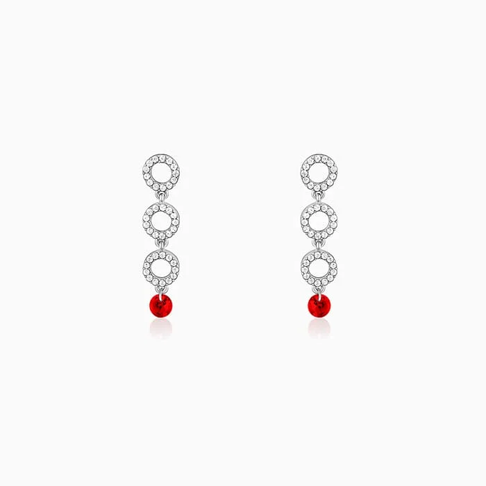 Women's Earrings – Elegant Designs for Every Personality--Silver Love in Circles Earrings Women's Earrings – Elegant Designs for Every Personality--Silver Love in Circles Earrings