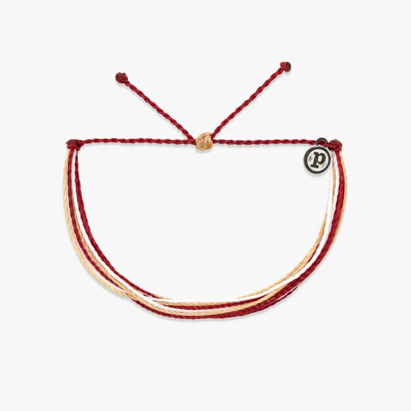 Fashion Bangles for Women with Unique Stone Settings-Maroon, Tan & White Bracelet