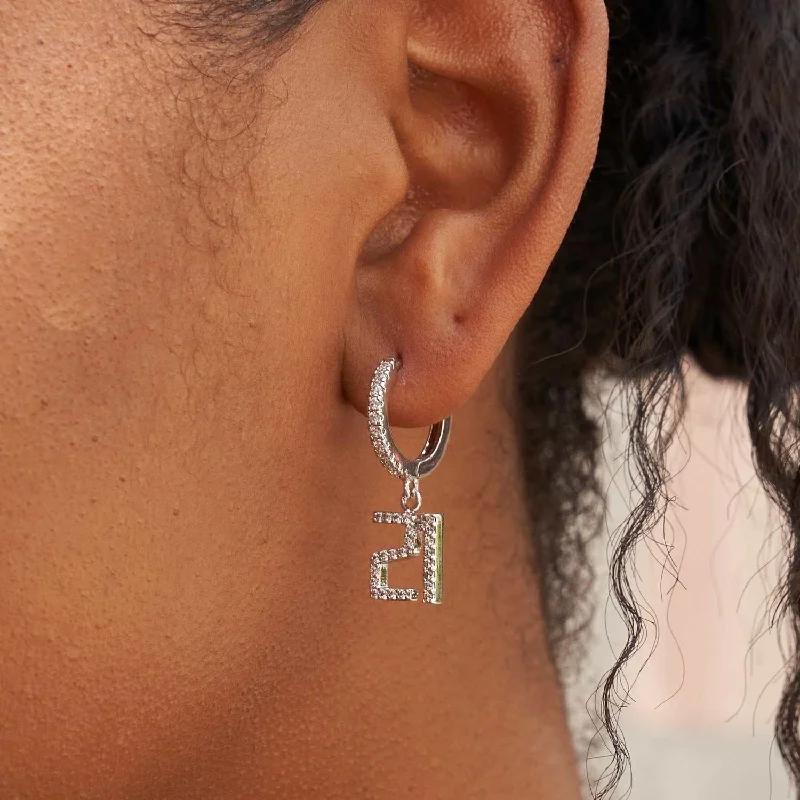 Women's Earrings – Elegant Designs for Every Personality--Pave Custom Numbers Earrings