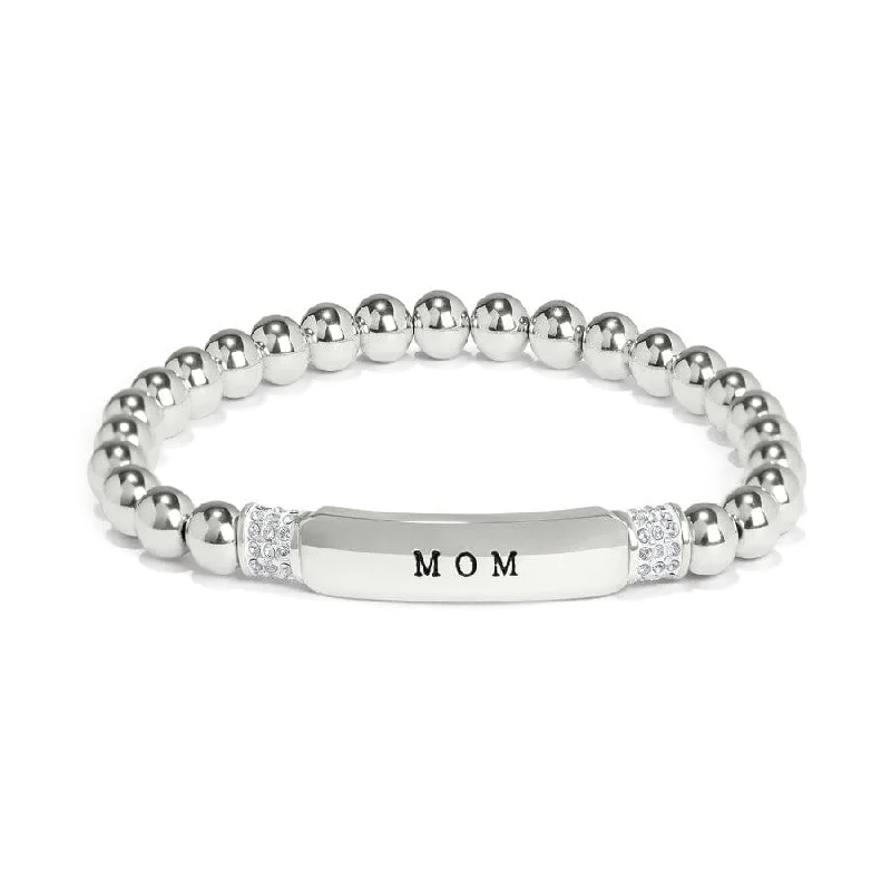 Round Bangles for Women-Meridian Mom Petite Stretch Bracelet