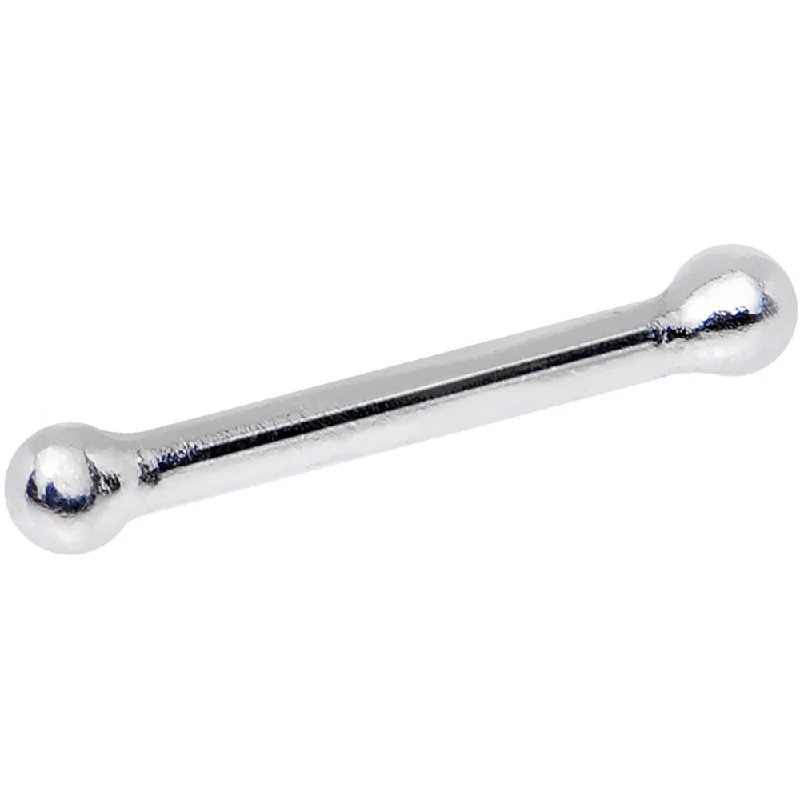 Chic Nose Rings for Fashionistas -Sterling Silver 1mm Ball  Nose Bone