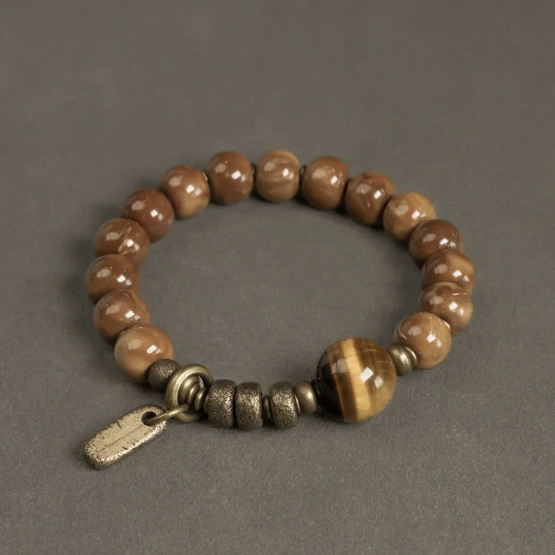 Classic Silver Bangles for Women-Buddha Stones Kuka Seed Tiger Eye Gold Sheen Obsidian Copper Wealth Luck Bracelet Classic Silver Bangles for Women-Buddha Stones Kuka Seed Tiger Eye Gold Sheen Obsidian Copper Wealth Luck Bracelet