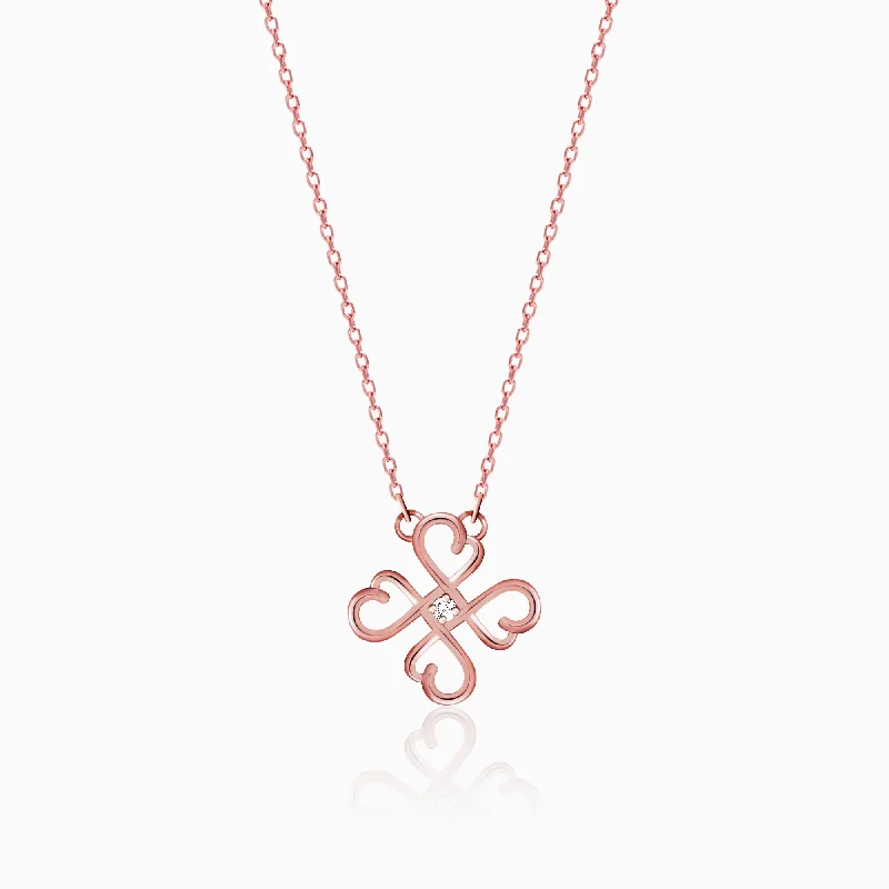 Shop Classic Women's  Necklaces & Pendants with a Modern Twist-Rose Gold Clover Necklace