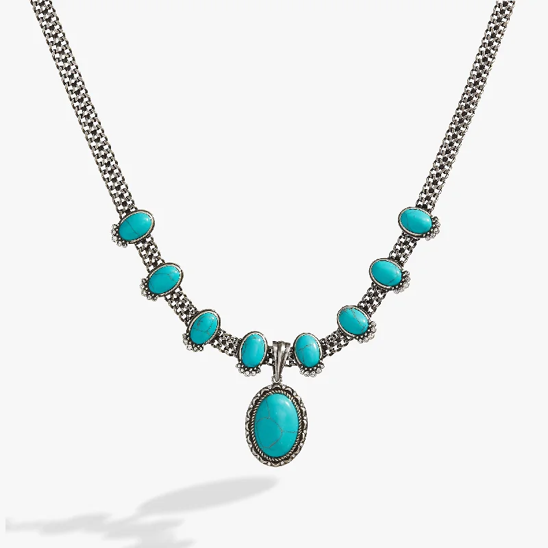 Shop Classic Women's Necklaces & Pendants with a Modern Twist-Vintage Turquoise Statement Necklace Shop Classic Women's Necklaces & Pendants with a Modern Twist-Vintage Turquoise Statement Necklace