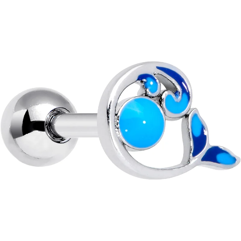 Women's Earrings – Elegant Designs for Every Personality--16 Gauge 1/4 Whale in the Water Nautical Cartilage Tragus Women's Earrings – Elegant Designs for Every Personality--16 Gauge 1/4 Whale in the Water Nautical Cartilage Tragus