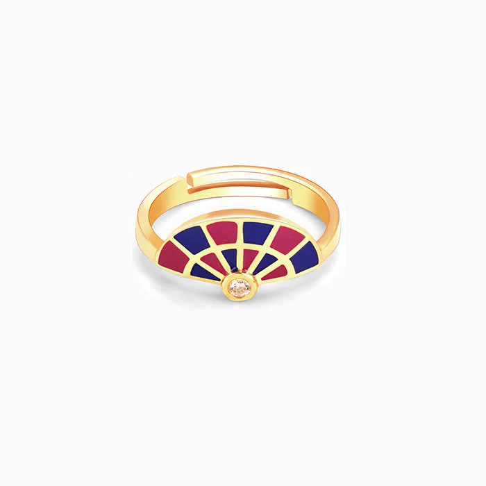 Chic Women's Rings for Fashion-Forward Looks-Golden St. Peter's Basilica Arch Ring