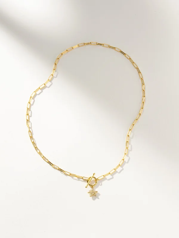 Shop Classic Women's Necklaces & Pendants with a Modern Twist-Starfish Pendant and Chain Necklace Shop Classic Women's Necklaces & Pendants with a Modern Twist-Starfish Pendant and Chain Necklace