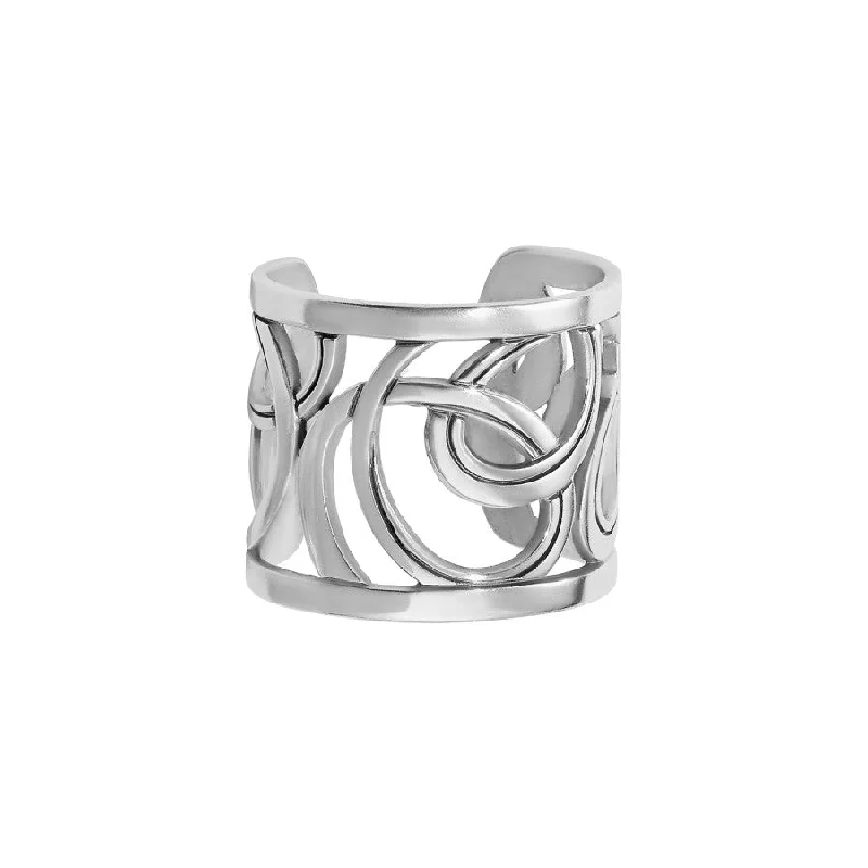 Chic Women's Rings for Fashion-Forward Looks-Christo Vienna Wide Ring