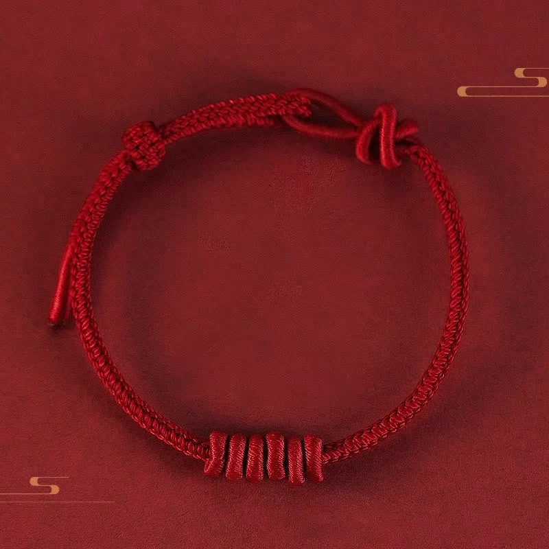 Luxe Crystal Bangles for Women-Buddha Stones Red String Eight Stranded Rope Strength Bracelet Luxe Crystal Bangles for Women-Buddha Stones Red String Eight Stranded Rope Strength Bracelet