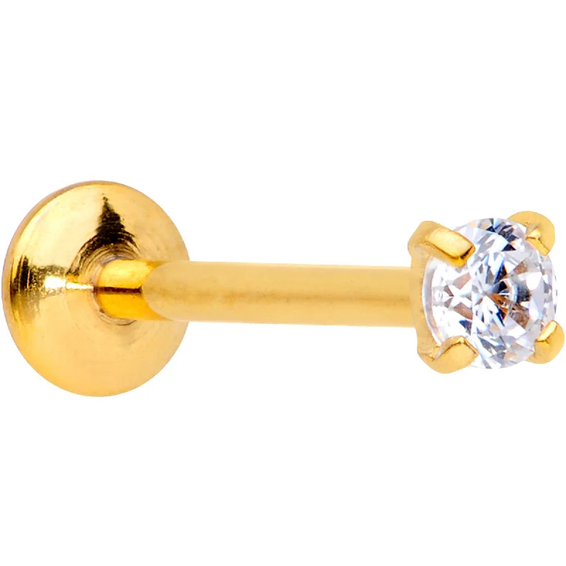 Simple Nose Rings for Casual Days -20 Gauge 5/16 CZ Gem Gold PVD 2mm Threadless Push In Labret Tragus Simple Nose Rings for Casual Days -20 Gauge 5/16 CZ Gem Gold PVD 2mm Threadless Push In Labret Tragus