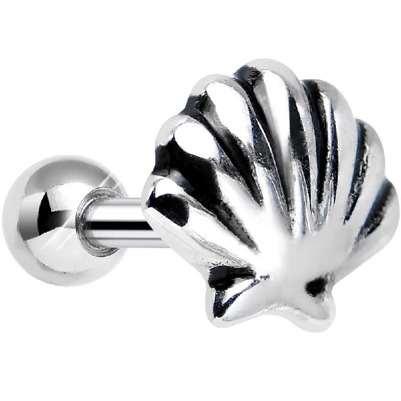 Women's Earrings – Elegant Designs for Every Personality--925 Sterling Silver Coastal Clam Shell Tragus Cartilage Earring