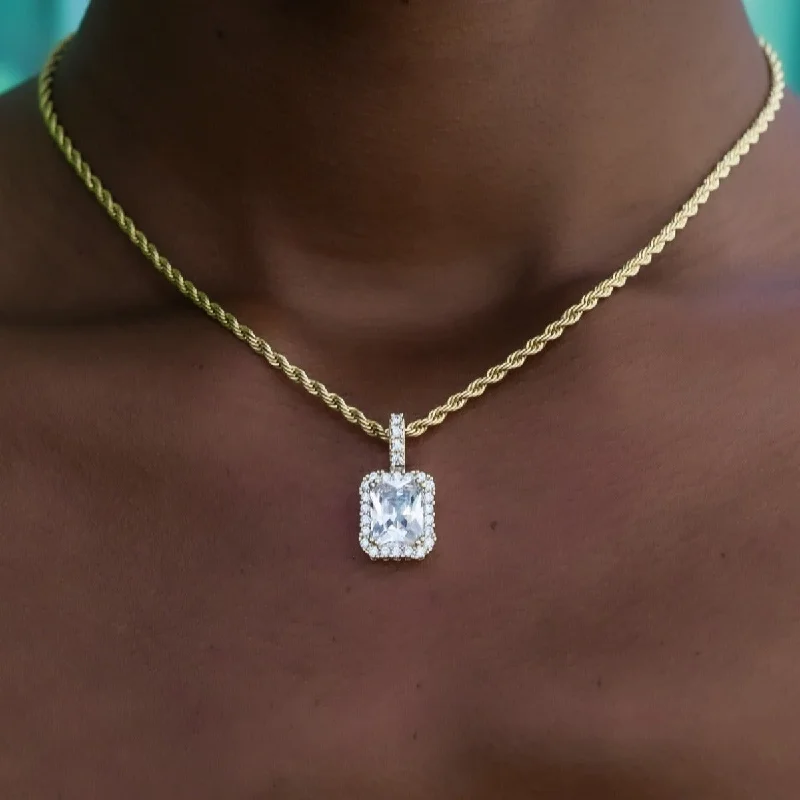 Shop Classic Women's  Necklaces & Pendants with a Modern Twist-Micro Diamond Stone Pendant