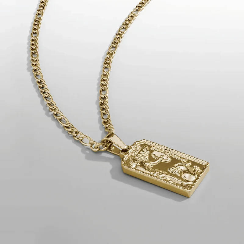 Exclusive Men's Necklaces & Pendants for the Modern Gentleman-St. Michael (Gold)