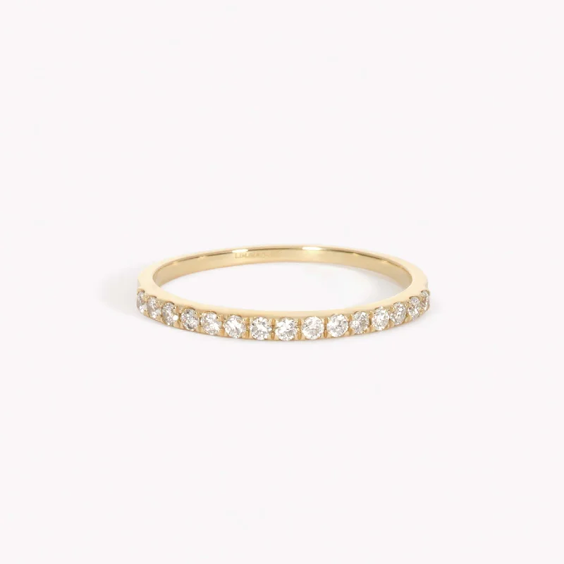 Chic Women's Rings for Fashion-Forward Looks-Diamond Half Eternity Ring 14k Gold - Annalise Chic Women's Rings for Fashion-Forward Looks-Diamond Half Eternity Ring 14k Gold - Annalise