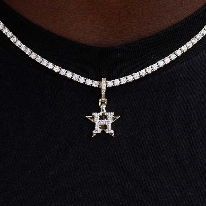 Houston Astros Official MLB Micro Logo Pendant