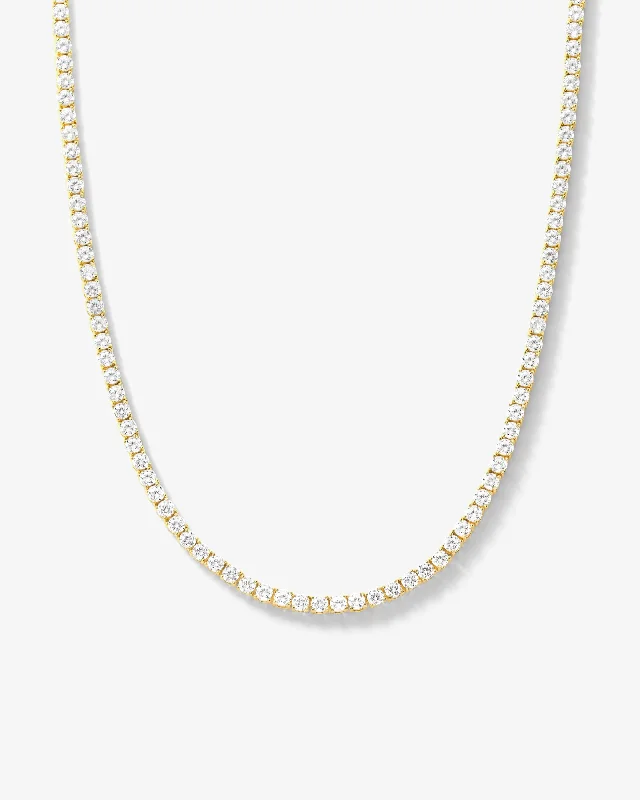 Shop Classic Women's Necklaces & Pendants with a Modern Twist-Grand Heiress Tennis Necklace 16" - Gold|White Diamondettes Shop Classic Women's Necklaces & Pendants with a Modern Twist-Grand Heiress Tennis Necklace 16" - Gold|White Diamondettes