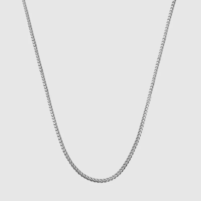 Exclusive Men's Necklaces & Pendants for the Modern Gentleman-Cali Chain (Silver) 2mm Exclusive Men's Necklaces & Pendants for the Modern Gentleman-Cali Chain (Silver) 2mm