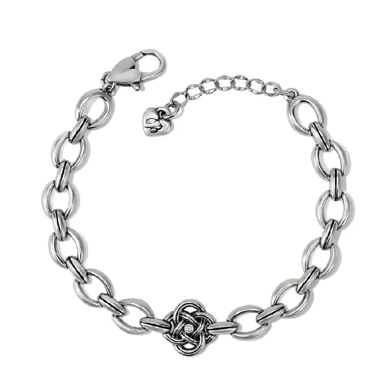 Elegant Gold Cuff Bangles for Women-Interlok Knot Link Bracelet