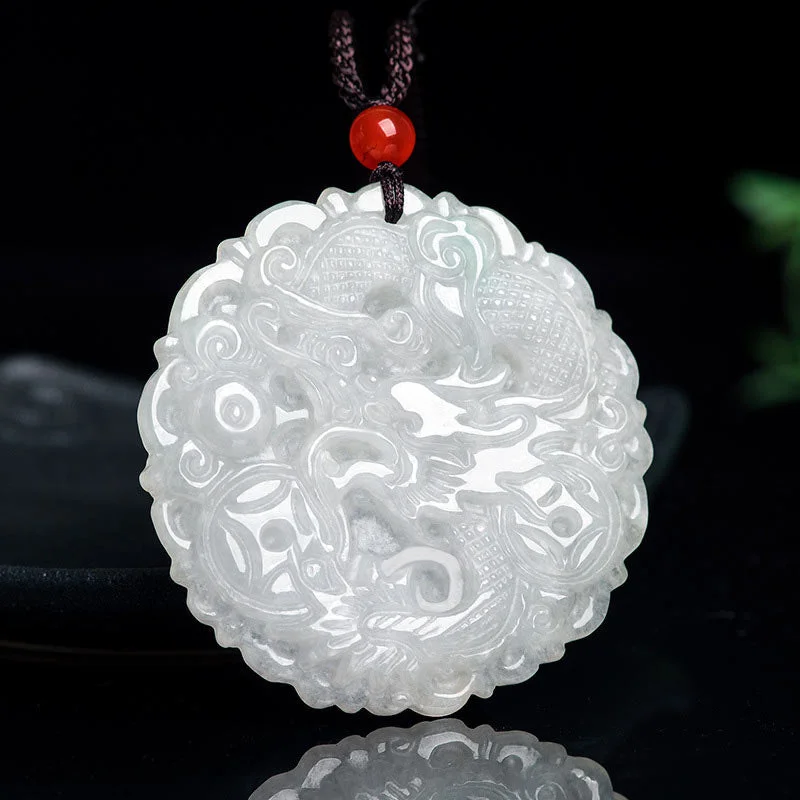 Shop Classic Women's Necklaces & Pendants with a Modern Twist-Buddha Stones White Jade Dragon Protection Necklace String Pendant Shop Classic Women's Necklaces & Pendants with a Modern Twist-Buddha Stones White Jade Dragon Protection Necklace String Pendant