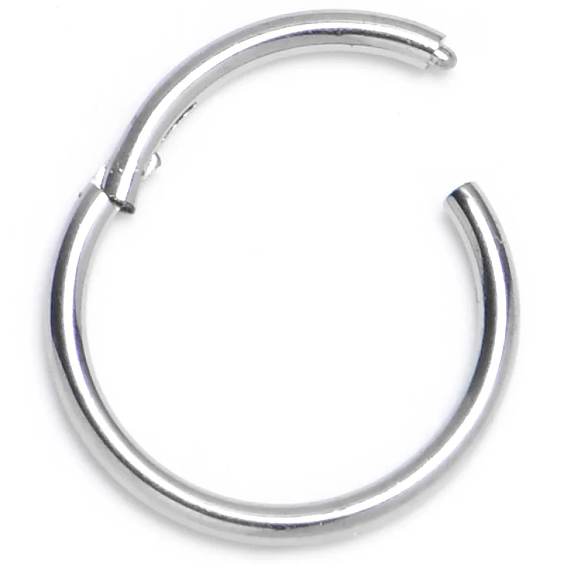 Nose Rings with Casual Vibes -20 Gauge 7mm AASTM F-136 Titainum Precision Hinged Segment Hoop Nose Rings with Casual Vibes -20 Gauge 7mm AASTM F-136 Titainum Precision Hinged Segment Hoop
