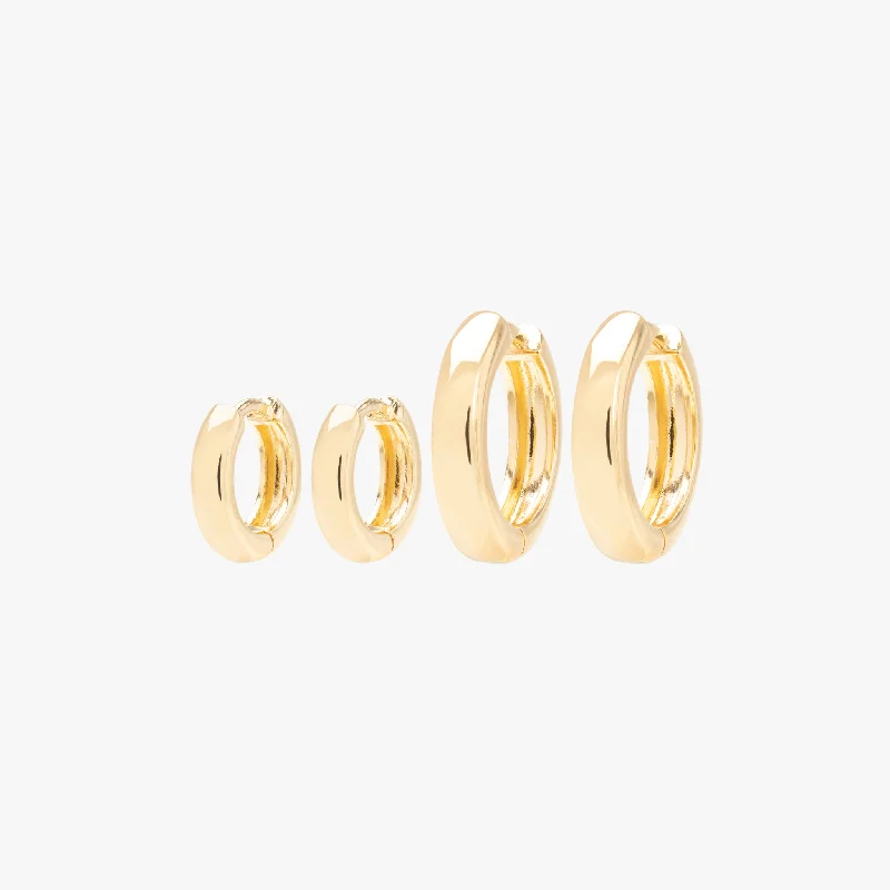 Women's Earrings – Elegant Designs for Every Personality--Chunky Hoop Set