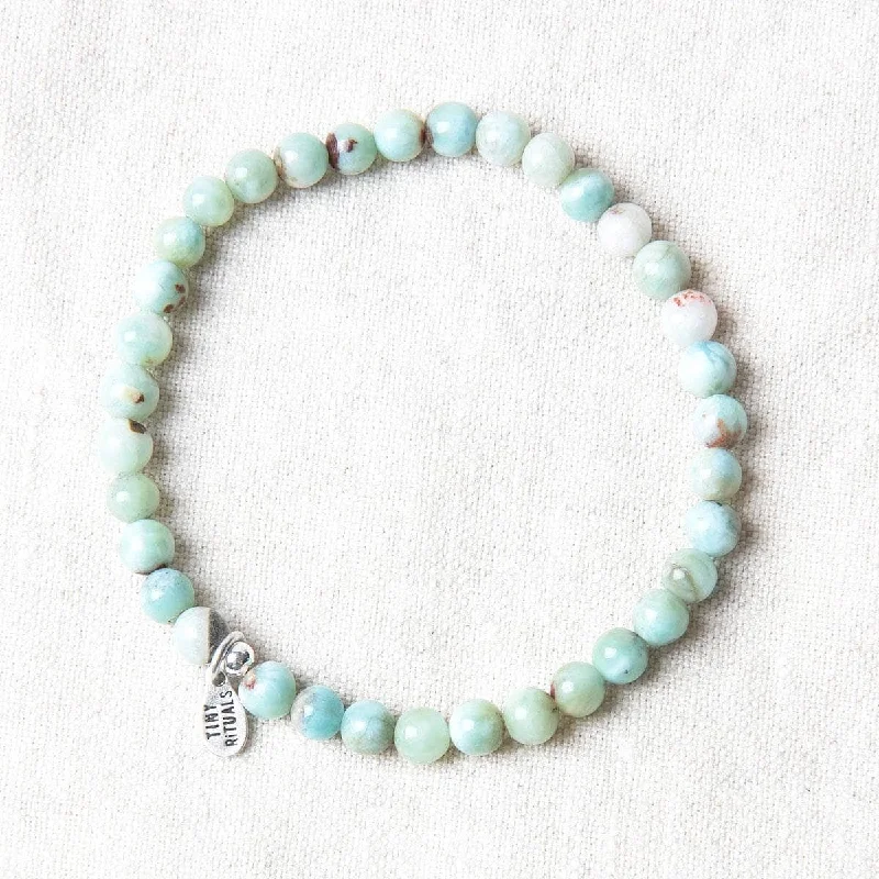 Designer Gold Bangles for Women-Genuine Rare Larimar Energy Bracelet