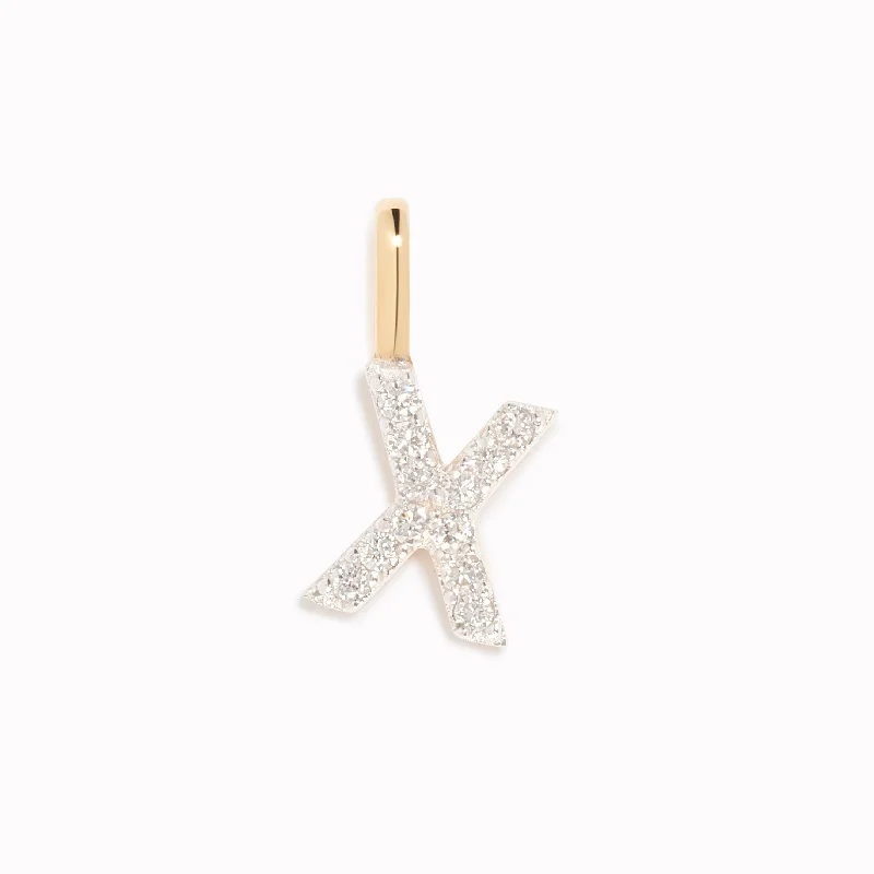 Shop Classic Women's Necklaces & Pendants with a Modern Twist-Diamond Initial Pendant 14k Gold - X Shop Classic Women's Necklaces & Pendants with a Modern Twist-Diamond Initial Pendant 14k Gold - X