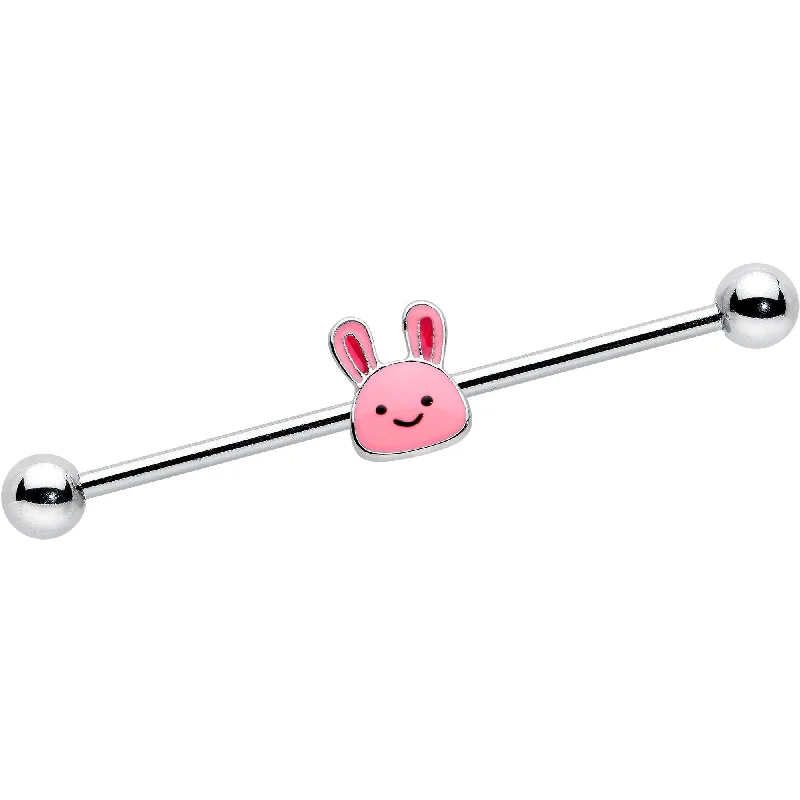Women's Earrings – Elegant Designs for Every Personality--14 Gauge Kawaii Cutie Easter Bunny Industrial Barbell 38mm Women's Earrings – Elegant Designs for Every Personality--14 Gauge Kawaii Cutie Easter Bunny Industrial Barbell 38mm