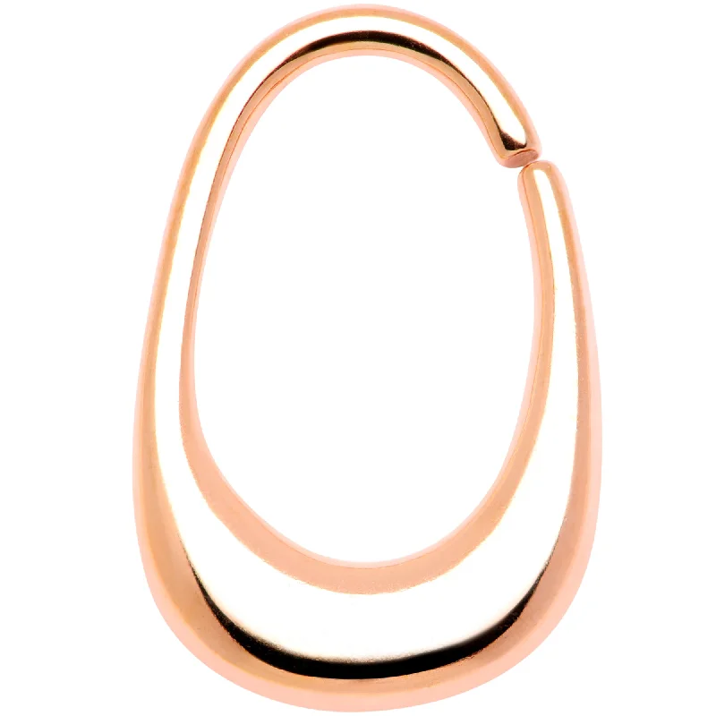 Fashionable Lip Rings for All Occasions16 Gauge 5/16 Rose Gold Tone Oval Cartilage Tragus Daith