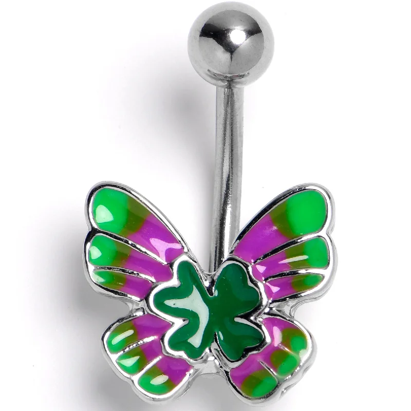 Beautiful Belly Rings with Vibrant Gems -14 Gauge 3/8 Vibrant Grace Butterfly Belly Ring Beautiful Belly Rings with Vibrant Gems -14 Gauge 3/8 Vibrant Grace Butterfly Belly Ring
