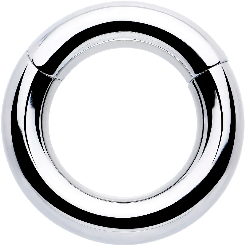Women's Earrings – Elegant Designs for Every Personality--6 Gauge 1/2 316L Surgical Steel Precision Hinged Segment Hoop Women's Earrings – Elegant Designs for Every Personality--6 Gauge 1/2 316L Surgical Steel Precision Hinged Segment Hoop