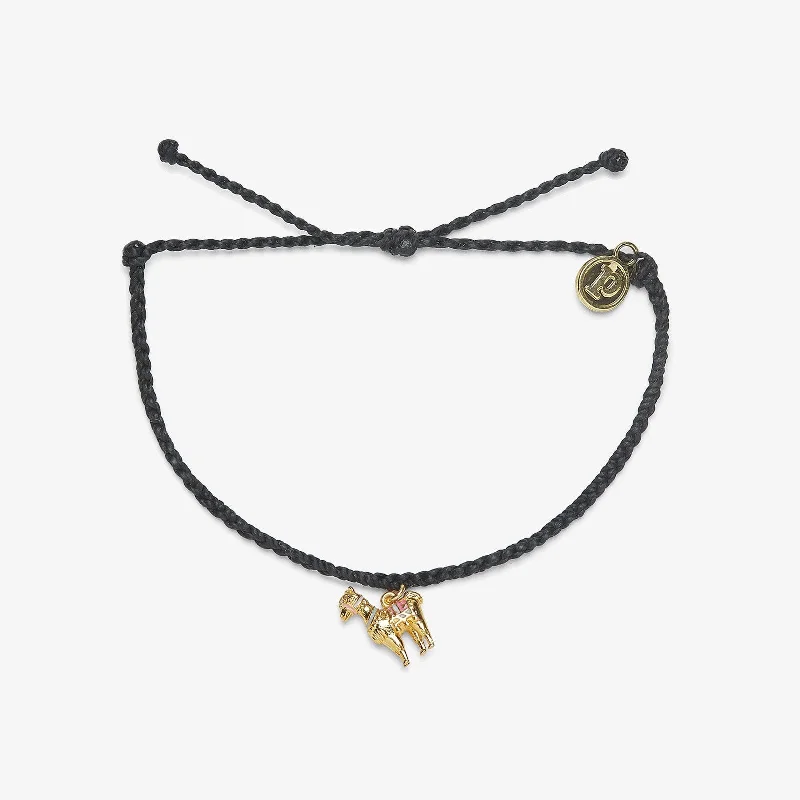 Sparkling Diamond Bangles for Women-Llama Charm Bracelet