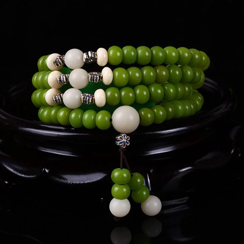 Elegant Wrap Bracelets for Men-Buddha Stones Tibetan Mala Bodhi Peace Bracelet