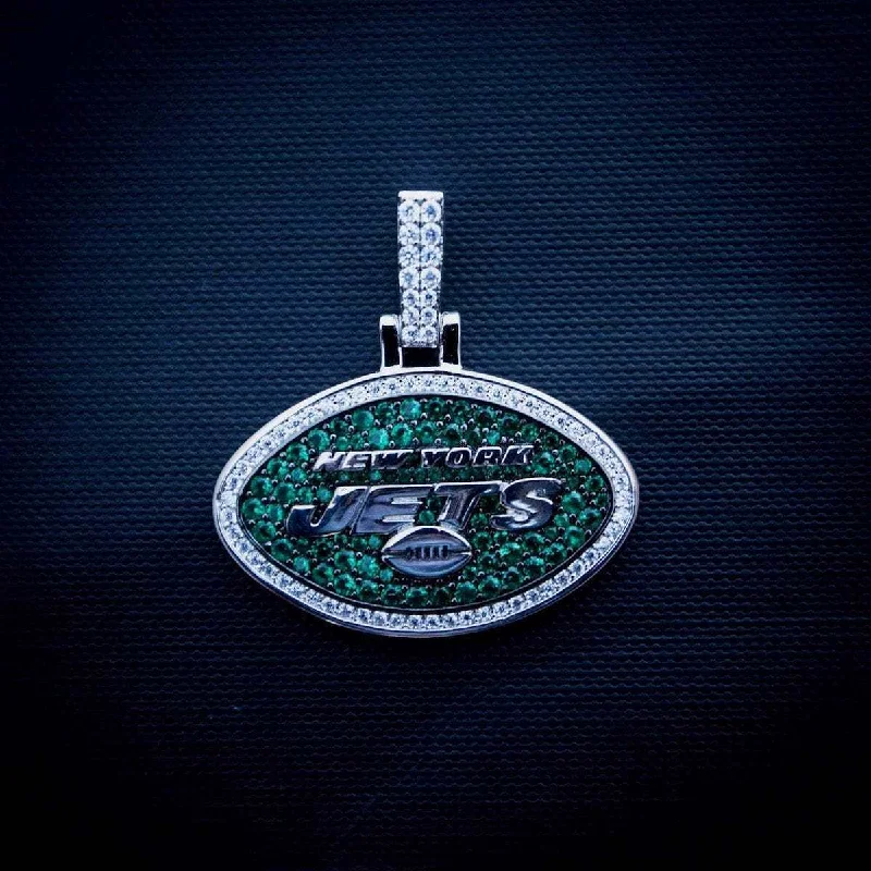 Exclusive Men's Necklaces & Pendants for the Modern Gentleman-New York Jets Official NFL Pendant Exclusive Men's Necklaces & Pendants for the Modern Gentleman-New York Jets Official NFL Pendant