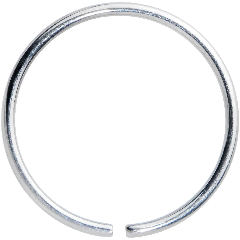 Nose Rings with Bright Shine for Bold Looks -20 Gauge 7/16 Grade 23 Titanium Bendable Hoop Ring Nose Rings with Bright Shine for Bold Looks -20 Gauge 7/16 Grade 23 Titanium Bendable Hoop Ring