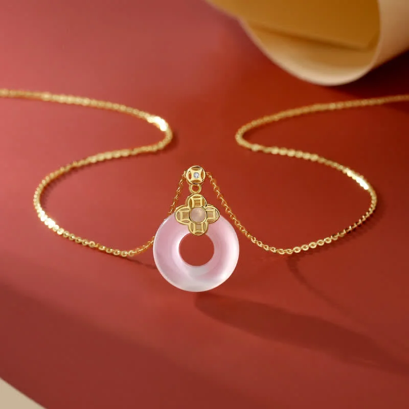 Shop Classic Women's Necklaces & Pendants with a Modern Twist-Buddha Stones 925 Sterling Silver Chalcedony Coin Peace Buckle Positive Necklace Pendant Shop Classic Women's Necklaces & Pendants with a Modern Twist-Buddha Stones 925 Sterling Silver Chalcedony Coin Peace Buckle Positive Necklace Pendant