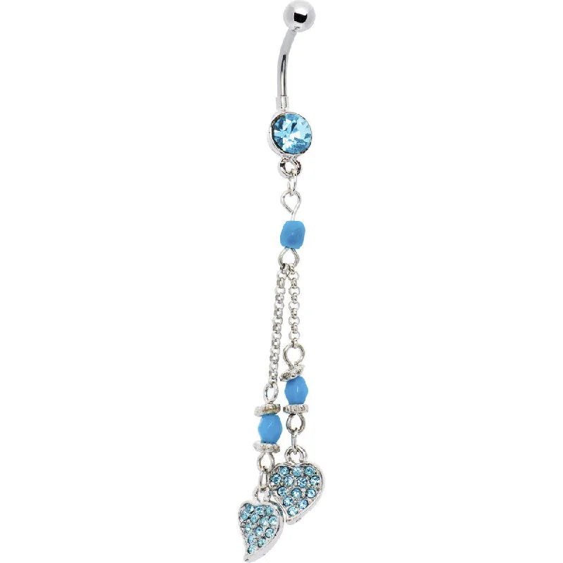 Custom Belly Rings for Exclusive Style -Southwestern Style 3 Dangling Turquoise Belly Button Ring Custom Belly Rings for Exclusive Style -Southwestern Style 3 Dangling Turquoise Belly Button Ring