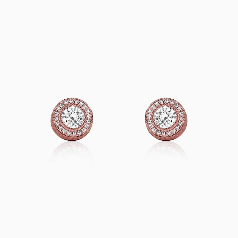 Women's Earrings – Elegant Designs for Every Personality--Rose Gold Charming Studs