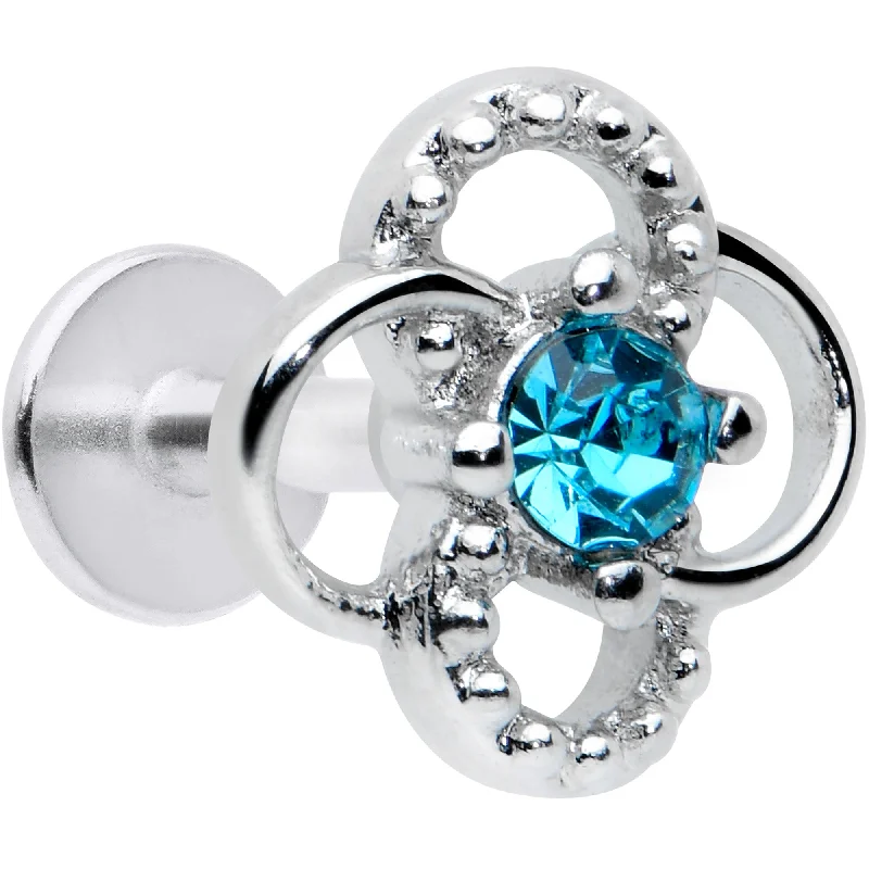 Classic Lip Rings with Unique Touches16 Gauge 1/4 Blue Gem Celtic Knot Cartilage Labret Monroe Tragus Classic Lip Rings with Unique Touches16 Gauge 1/4 Blue Gem Celtic Knot Cartilage Labret Monroe Tragus